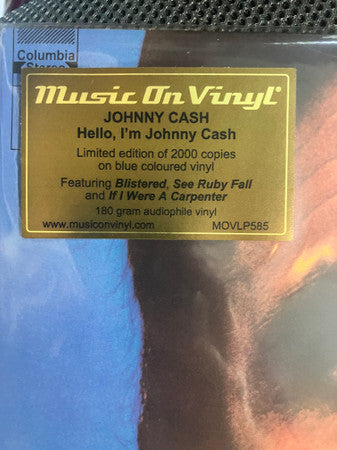 Johnny Cash : Hello, I'm Johnny Cash (LP, Album, Ltd, RE, 180)
