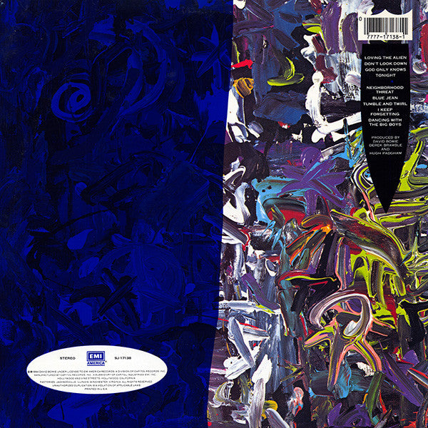 David Bowie : Tonight (LP, Album, Jac)