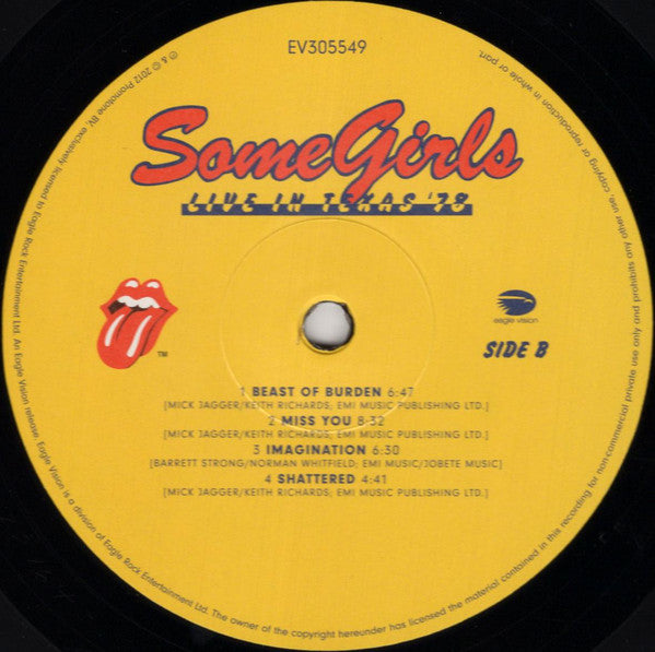 The Rolling Stones : Some Girls Live In Texas '78 (2xLP, Album + DVD-V, Multichannel, NTSC, Reg + Alb)