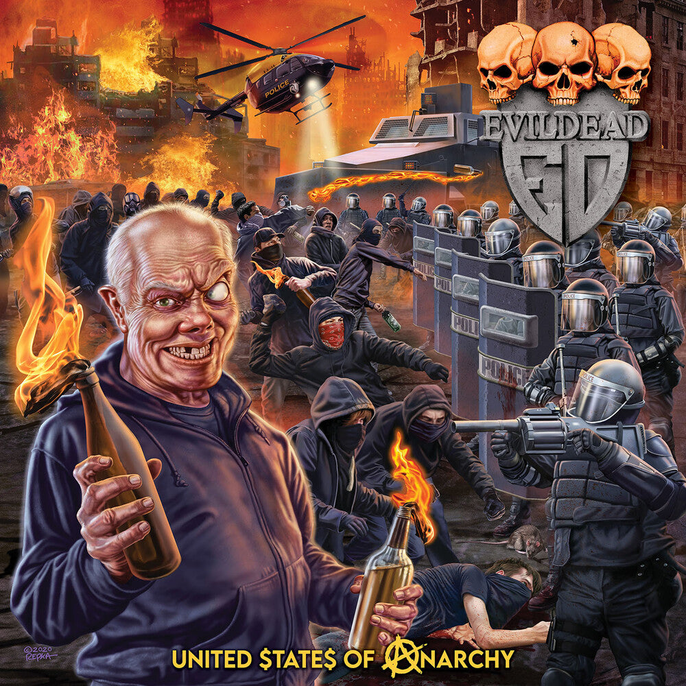 the album cover for Evildead - United States Of Anarchy
