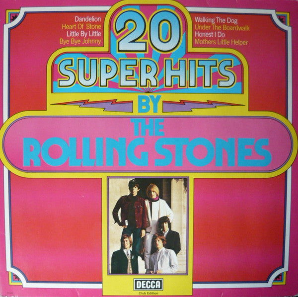 The Rolling Stones : 20 Super Hits By The Rolling Stones (LP, Comp, Club)