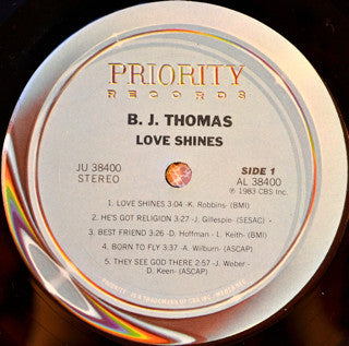 B.J. Thomas : Love Shines (LP)