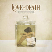 the album cover for Love and Death - Perfectly Preserved [Indie Exclusive Limited Edition Gold w/Black Marble LP]