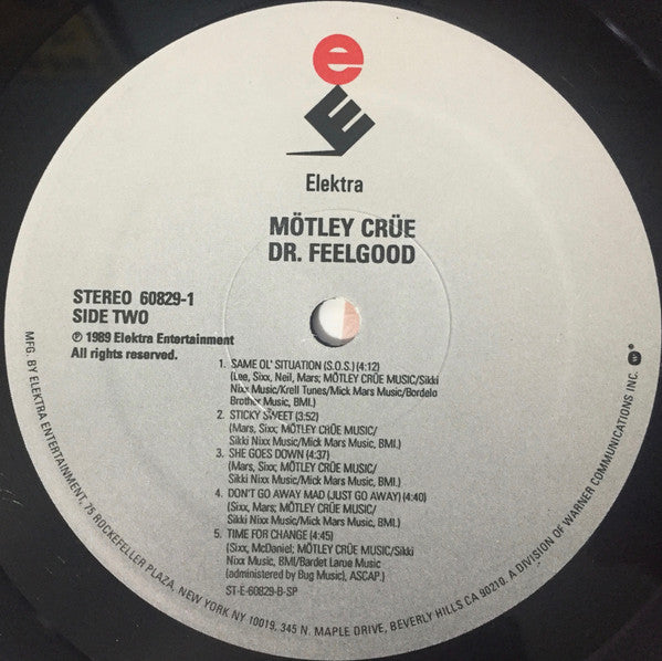 Mötley Crüe : Dr. Feelgood (LP, Album)
