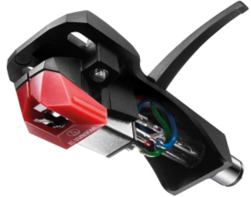 Audio Technica AT-VM95ML/H Headshell/Dual Moving Magnet Cartridge (Black/Red)