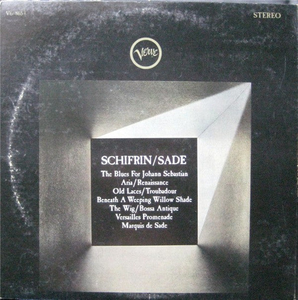 Lalo Schifrin : The Dissection And Reconstruction Of Music From The Past As Performed By The Inmates Of Lalo Schifrin's Demented Ensemble As A Tribute To The Memory Of The Marquis De Sade (LP, Album)
