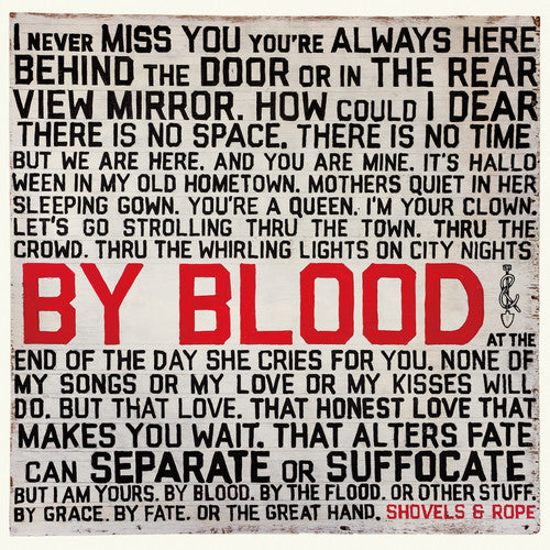 the album cover for Shovels & Rope - By Blood [LP]