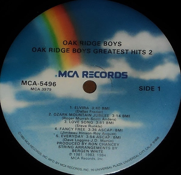 Oak Ridge Boys* : Oak Ridge Boys Greatest Hits 2 (LP, Comp, Glo)