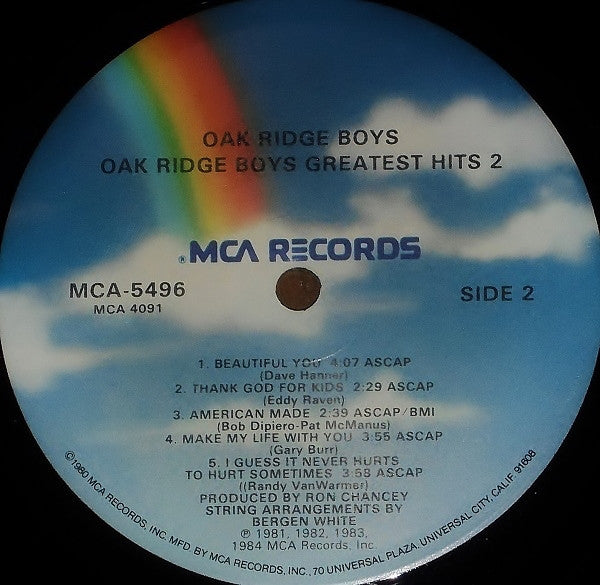 Oak Ridge Boys* : Oak Ridge Boys Greatest Hits 2 (LP, Comp, Glo)