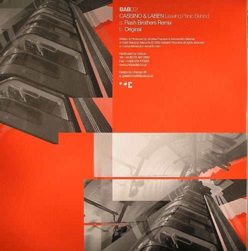 Cassino & Labèn : Leaving Panic Behind (12")