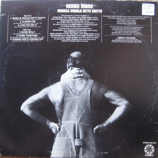 Herbie Mann : Muscle Shoals Nitty Gritty (LP, Album, MO )