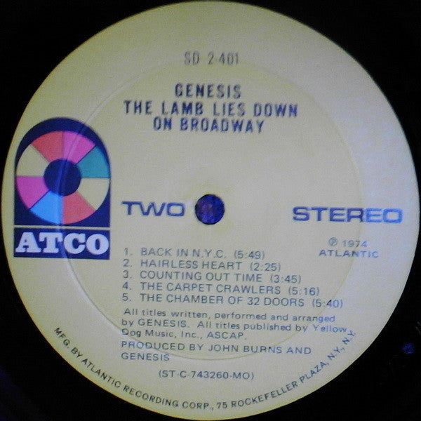 Genesis : The Lamb Lies Down On Broadway (2xLP, Album, Mon)