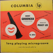 Benny Goodman, His Orchestra* And Sextet* ; Vocals By Peggy Lee : Benny Goodman With Peggy Lee (10", Album, Mono)