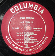 Benny Goodman, His Orchestra* And Sextet* ; Vocals By Peggy Lee : Benny Goodman With Peggy Lee (10", Album, Mono)