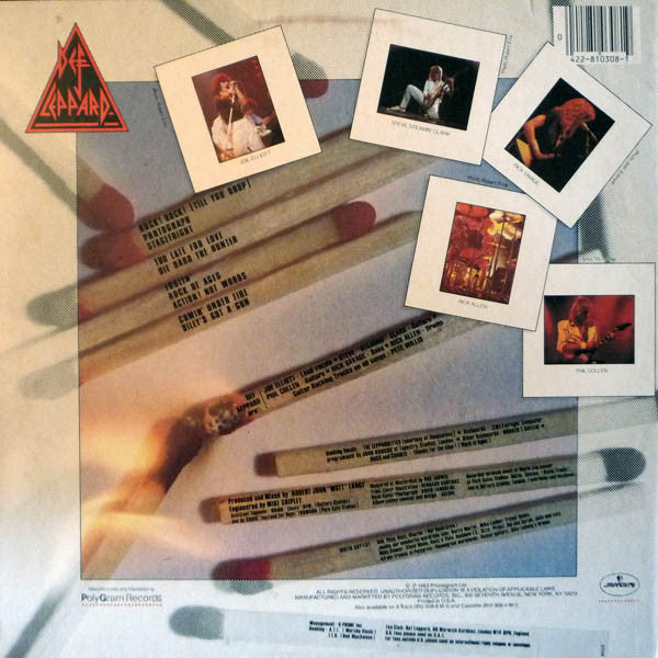 Def Leppard : Pyromania (LP, Album, 56,)