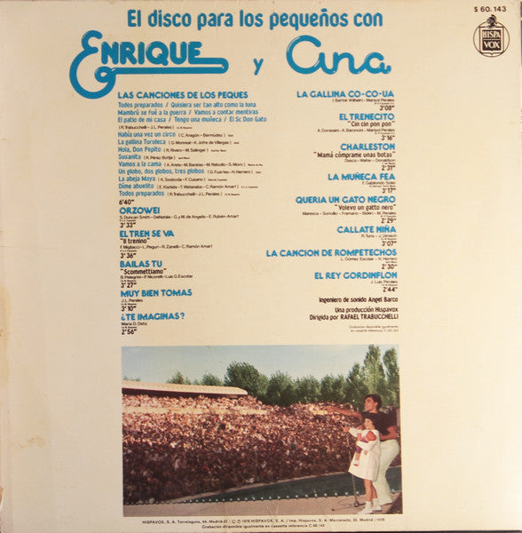 Enrique Y Ana : El Disco Para Los Pequeños Con Enrique Y Ana (LP, Album)