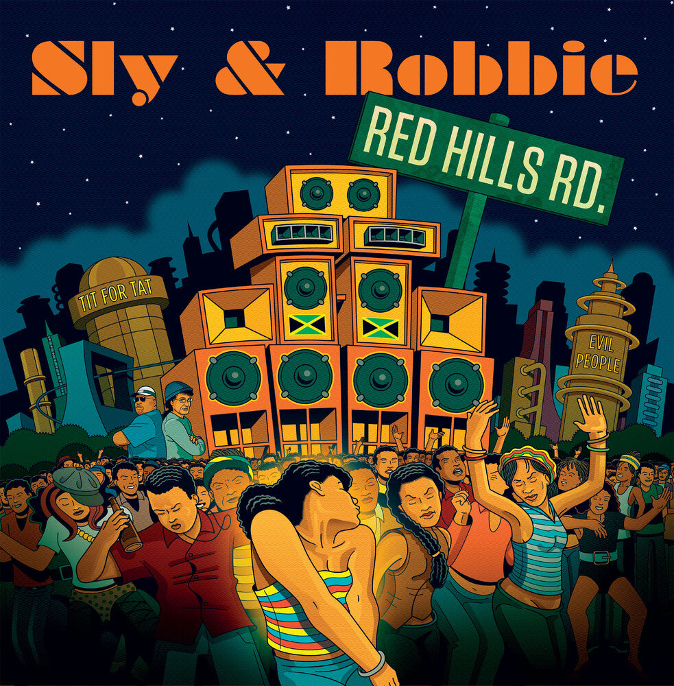 the album cover for Sly & Robbie - Red Hills Road