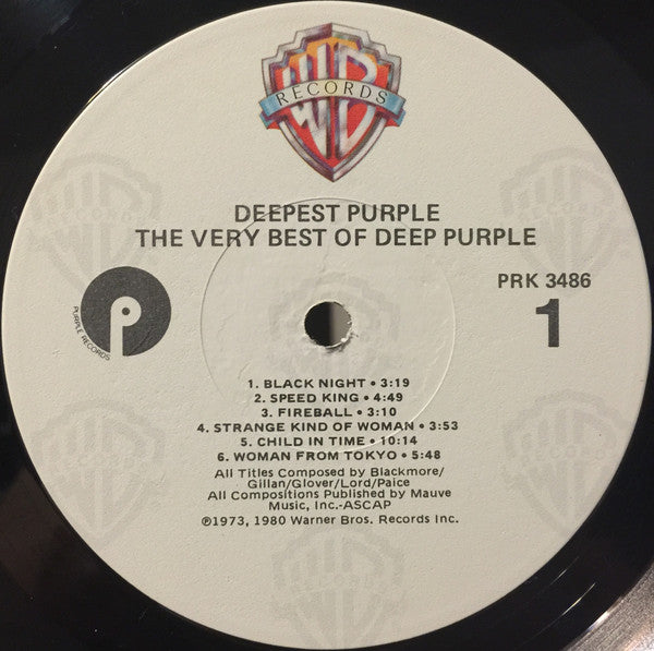 Deep Purple : Deepest Purple : The Very Best Of Deep Purple (LP, Comp, RP, Win)