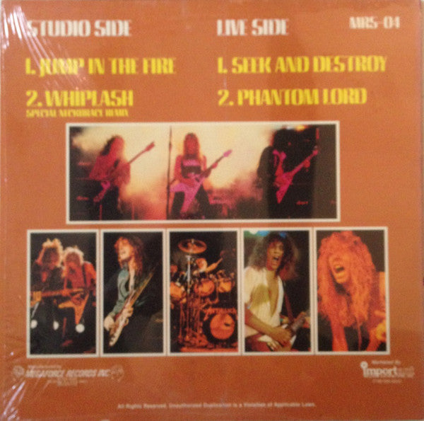 Metallica : Whiplash (12", Maxi)