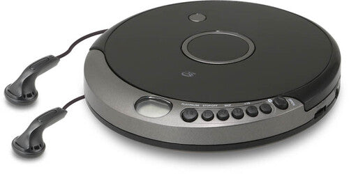 GPX PCB319B Bluetooth Wireless Personal CD Player -(Black/Silver)