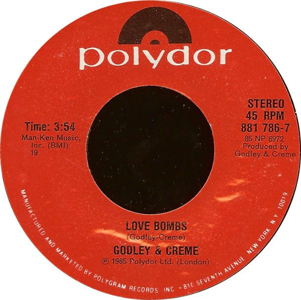 Godley & Creme : Cry (7", Single, Styrene, 19,)