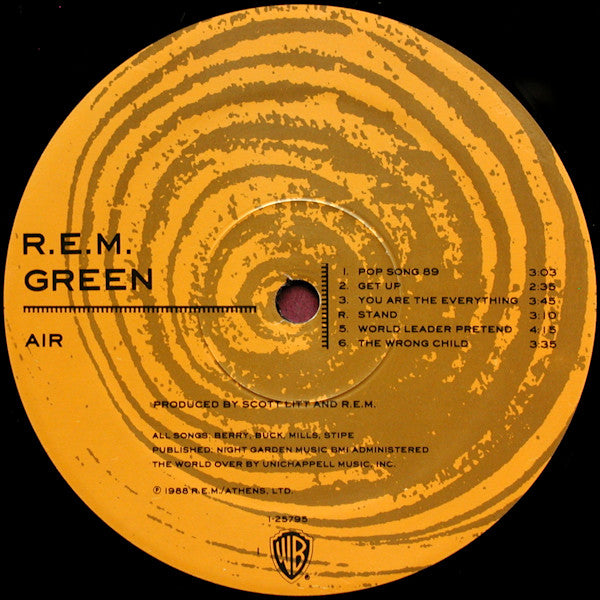 R.E.M. : Green (LP, Album, Spe)