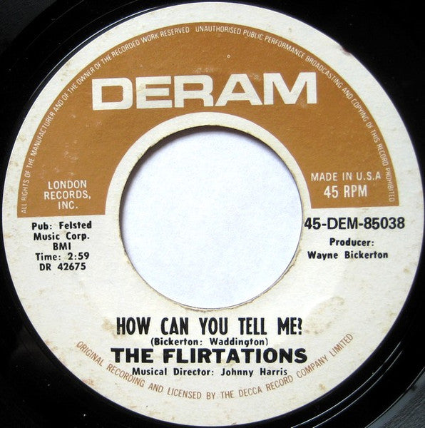 The Flirtations : Nothing But A Heartache / How Can You Tell Me? (7", Single, Styrene, Ter)
