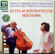 Antonín Dvořák / Pyotr Ilyich Tchaikovsky - Mstislav Rostropovich, Boston Symphony Orchestra, Seiji Ozawa : Concerto Pour Violoncelle / Variations Rococo (LP)