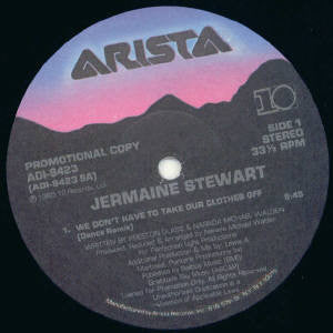 Jermaine Stewart : We Don't Have To Take Our Clothes Off (12", Promo)