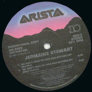 Jermaine Stewart : We Don't Have To Take Our Clothes Off (12", Promo)