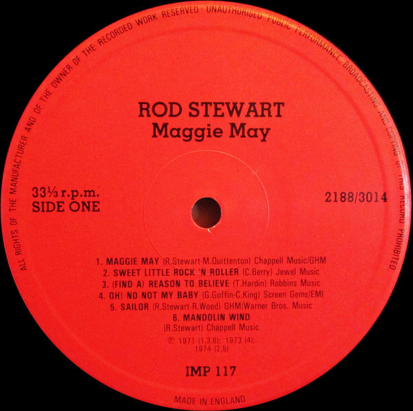 Rod Stewart : Maggie May (LP, Comp)