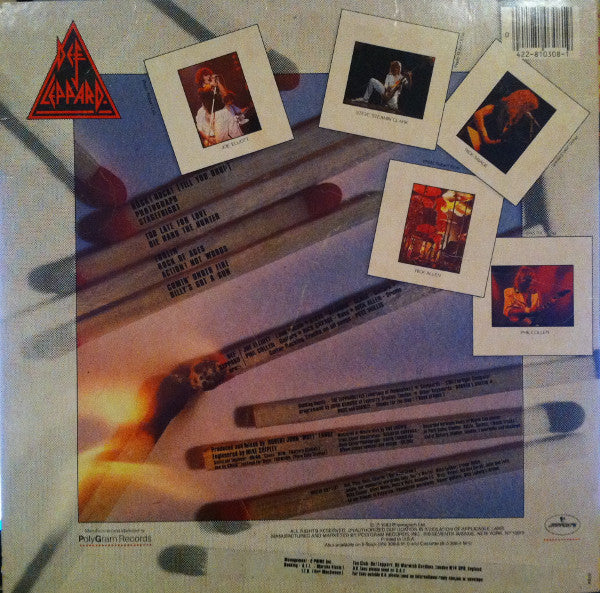 Def Leppard : Pyromania (LP, Album, PRC)