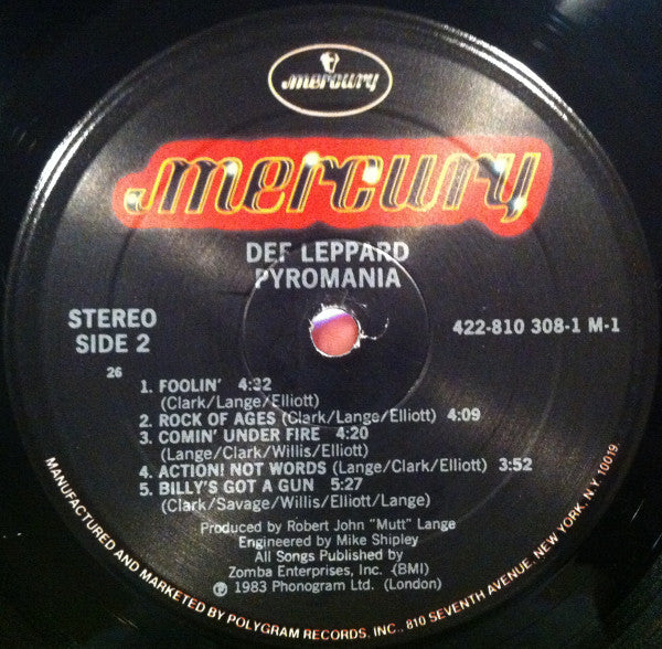 Def Leppard : Pyromania (LP, Album, 26-)