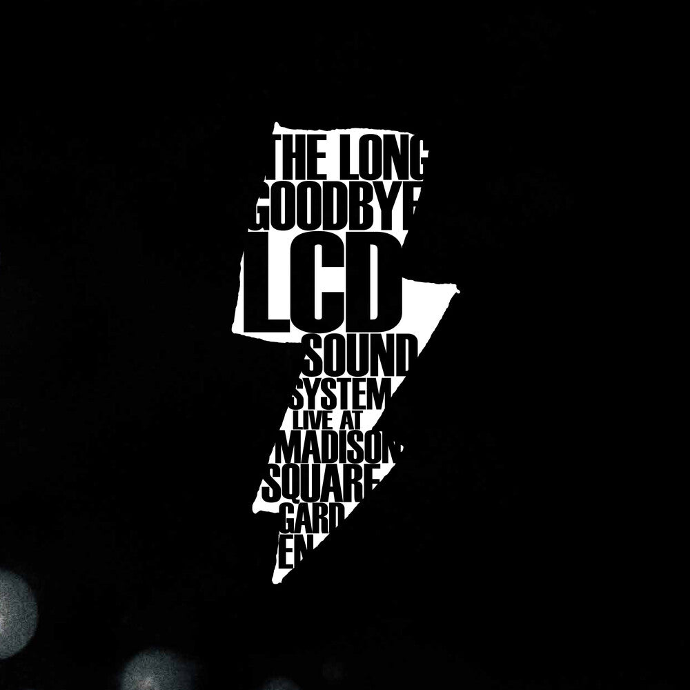 the album cover for LCD Soundsystem - The Long Goodbye (LCD Soundsystem Live At Madison Square Garden) [5LP]