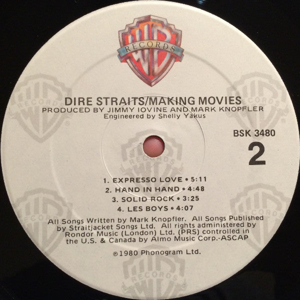 Dire Straits : Making Movies (LP, Album, RE, RP, Eur)