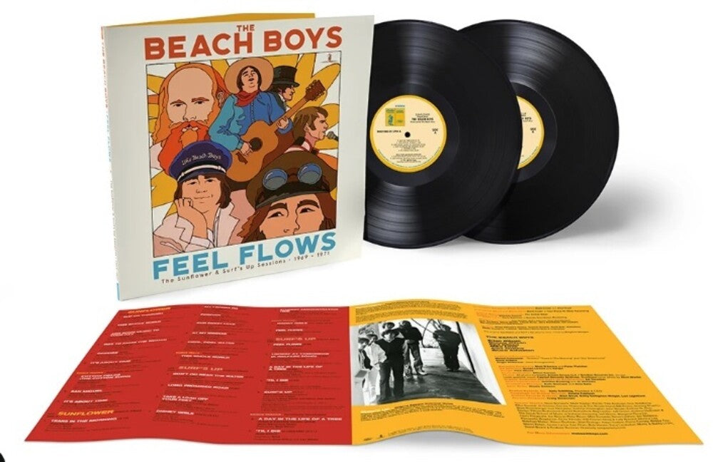 the album cover for The Beach Boys - Feel Flows: The Sunflower & Surf's Up Sessions 1969-1971 [2LP]