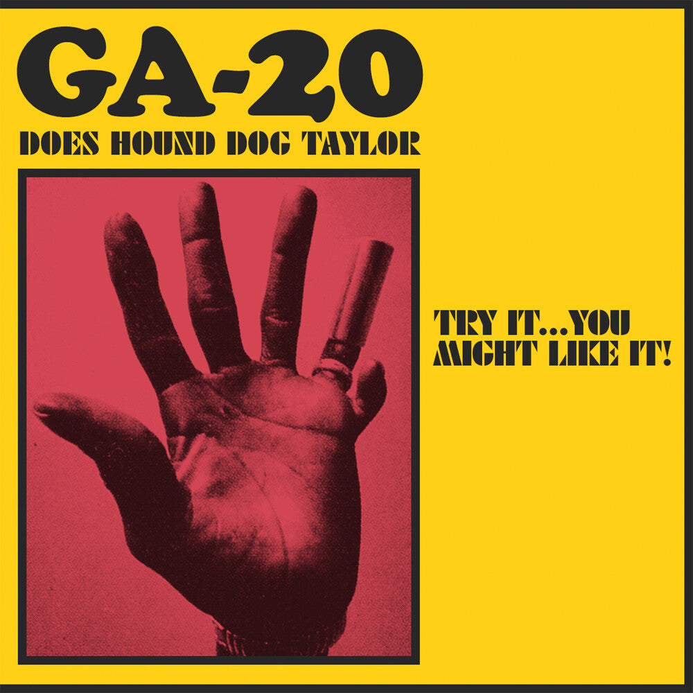 the album cover for GA-20 - Does Hound Dog Taylor [Indie Exclusive Limited Edition Salmon Pink LP]