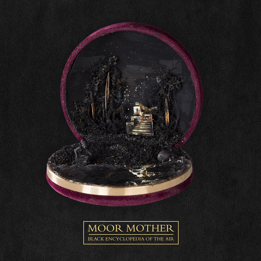 the album cover for Moor Mother - Black Encyclopedia Of The Air [Indie Exclusive Limited Edition Seaglass Wave LP]