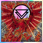 the album cover for The Ghost Inside - Rise From The Ashes: Live At The Shrine [Indie Exclusive Limited Edition Orange 2LP]