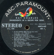 Ray Charles : Ingredients In A Recipe For Soul (LP, Album)