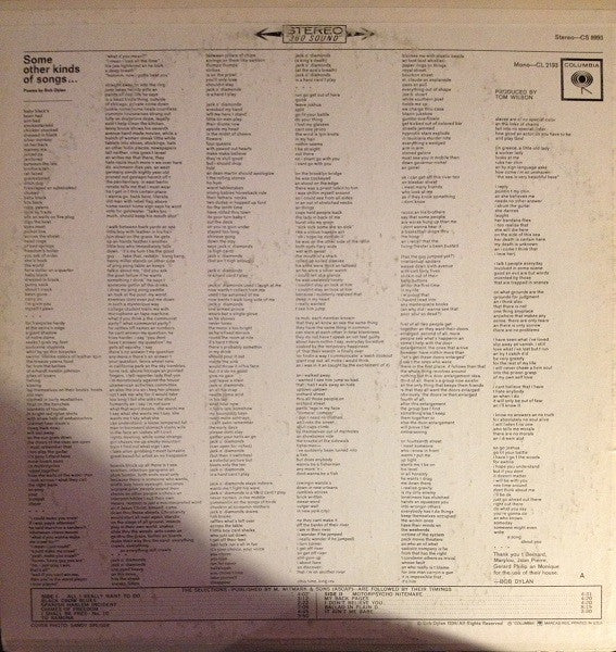 Bob Dylan : Another Side Of Bob Dylan (LP, Album, RE)