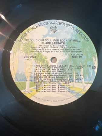 Black Sabbath : We Sold Our Soul For Rock 'N' Roll (2xLP, Comp, San)