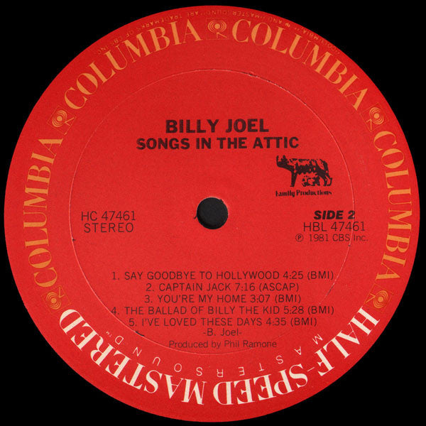 Billy Joel : Songs In The Attic (LP, Album, Gat)
