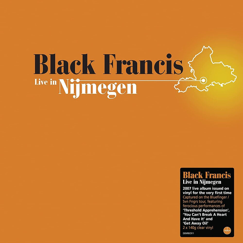 the album cover for Black Francis - Live In Nijmegen [Clear Vinyl] (Ofgv) (Uk)