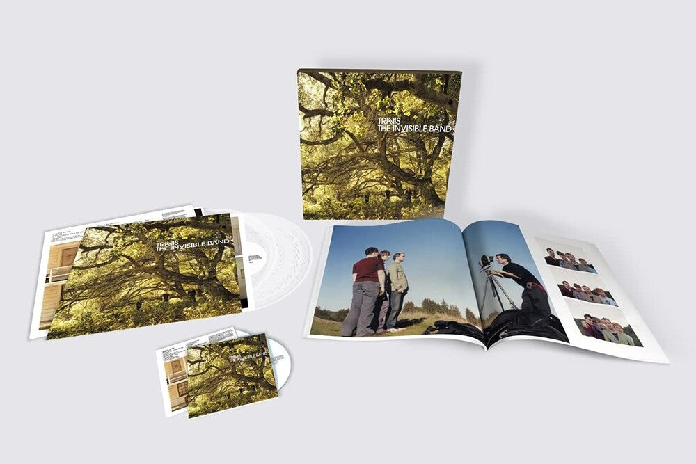 the album cover for Travis - The Invisible Band: 20th Anniversary [Deluxe 2 CD/Clear 2 LP Box Set]