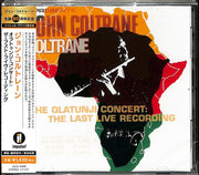 the album cover for John Coltrane - Olatunji Concert