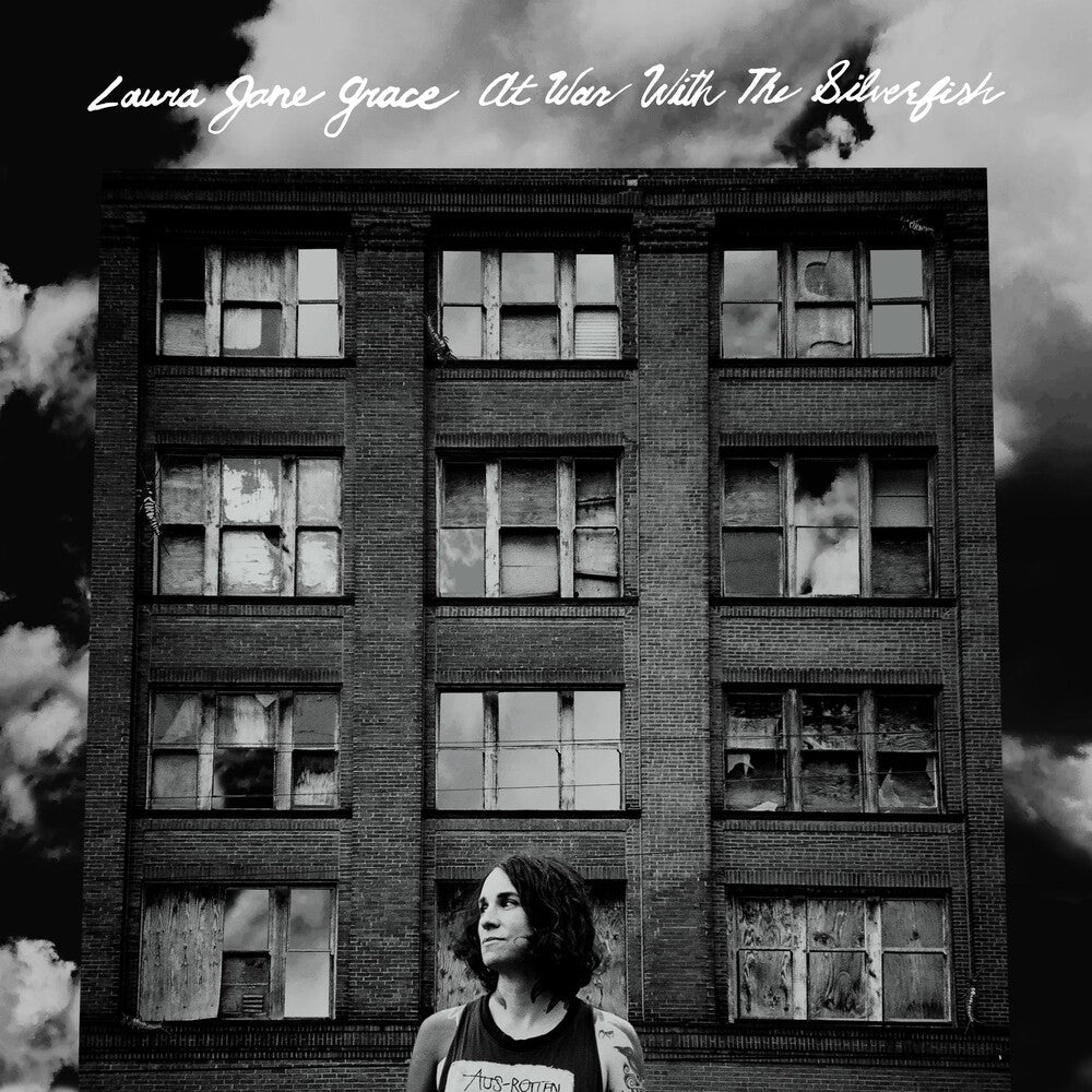 the album cover for Laura Grace  Jane - At War With The Silverfish (Crystal Clear Vinyl)