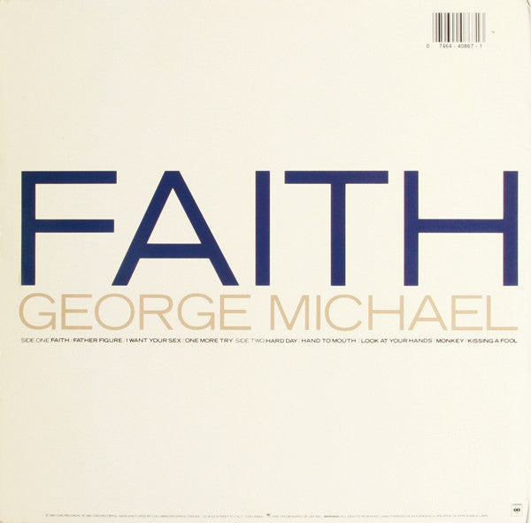 George Michael : Faith (LP, Album, Car)