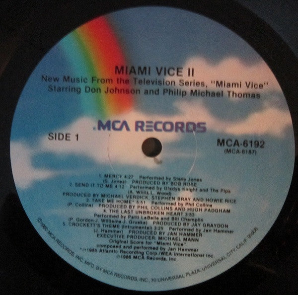 Various : Miami Vice II (New Music From The Television Series, "Miami Vice") (LP, Album, Comp)