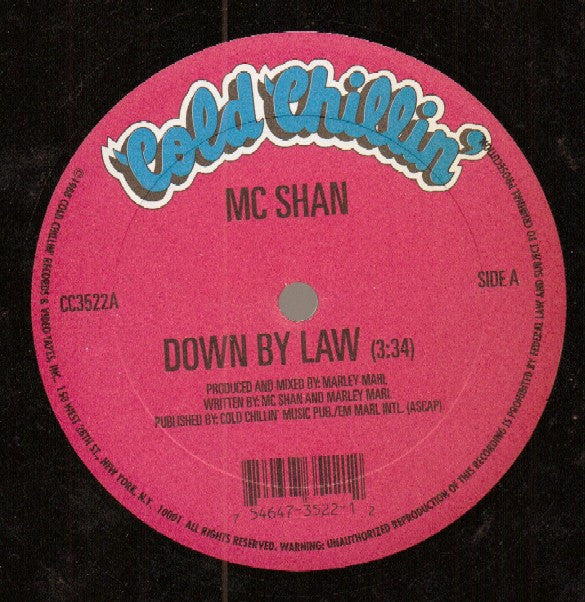 MC Shan : Down By Law / Project Hoe (12", Ltd)